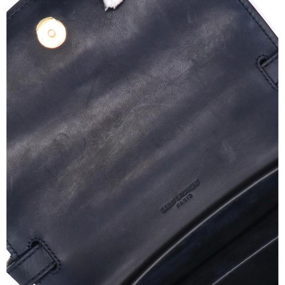Saint Laurent Kaia crossbody bag navy blue leather - Picture 10 of 10